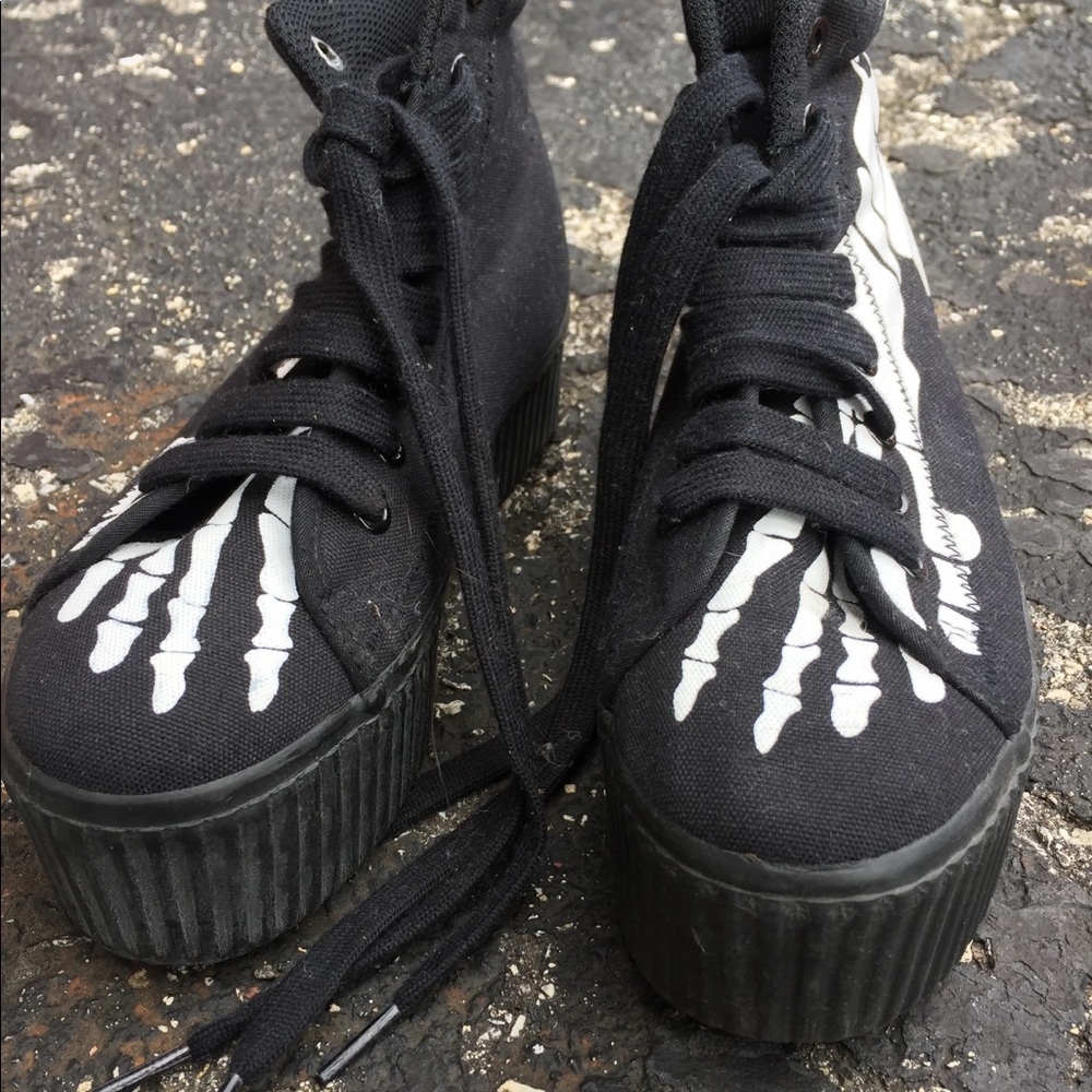 Jeffrey Campbell Skeleton Platform Sneaks